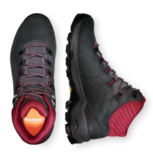 Mammut Buty trekkingowe Nova Mid IV GTX (All-Terrain, skóra nubukowa, wodoodporne) czarne/czerwone Damskie